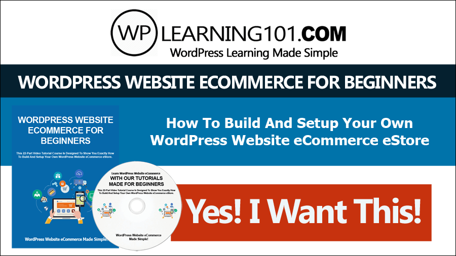 wordpress website ecommerce for beginners